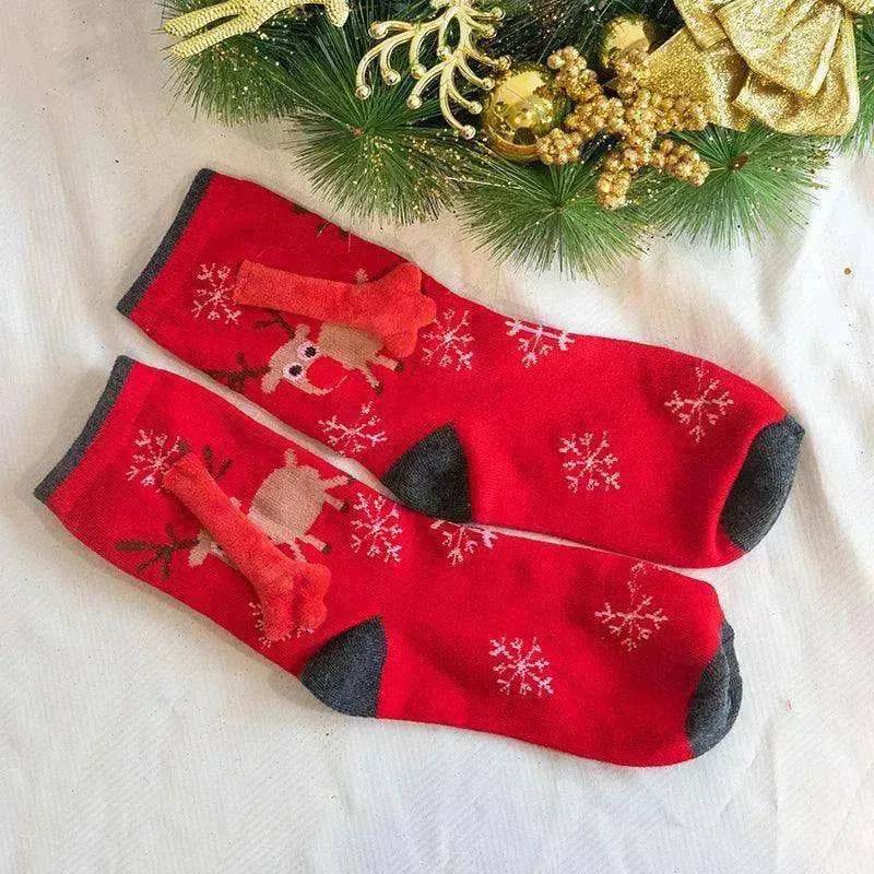 Fashion Simple Magnetic Christmas Socks For Men And Women - EX-STOCK Canada