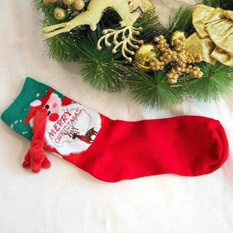 Fashion Simple Magnetic Christmas Socks For Men And Women - EX-STOCK Canada