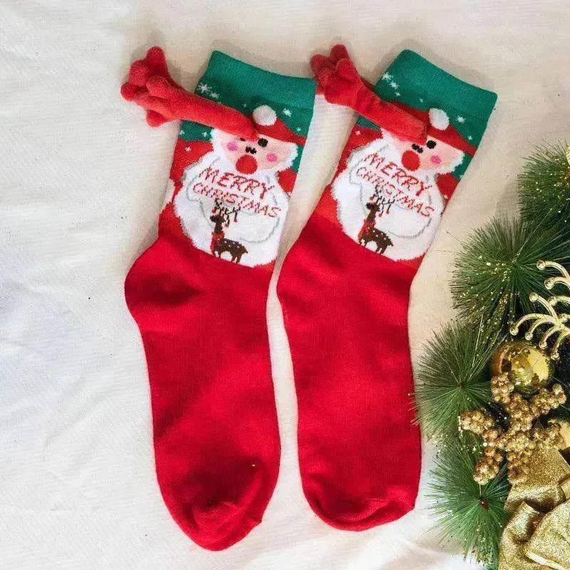 Fashion Simple Magnetic Christmas Socks For Men And Women - EX-STOCK Canada