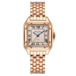 Fashion Stainless Steel Square Simple Design Couple Quartz Watch - EX-STOCK Canada