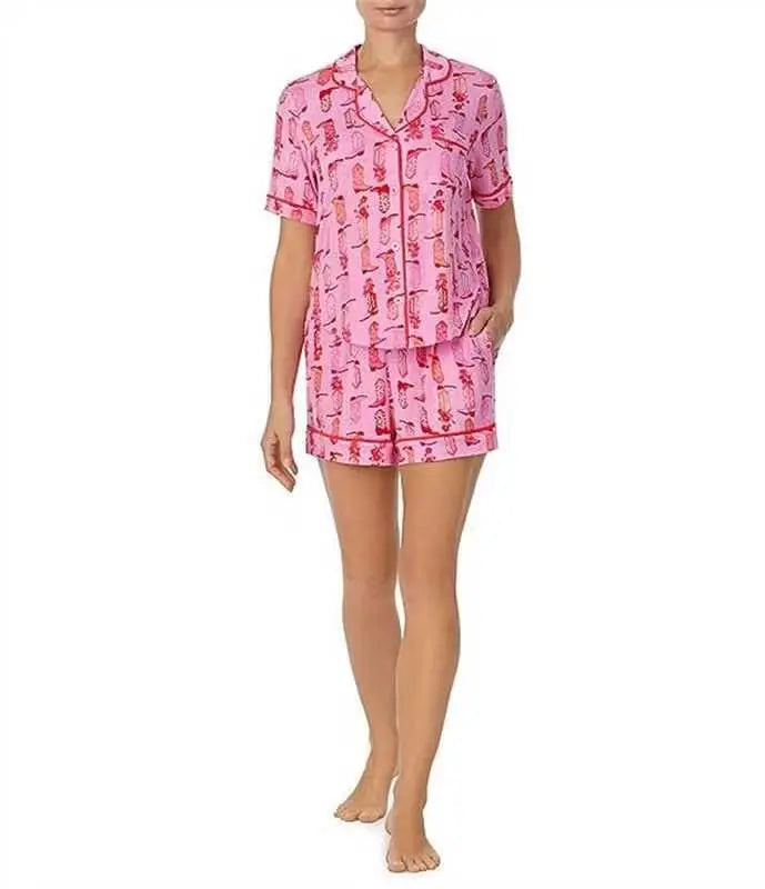 Fashion Striped Casual Two-piece Suit Pajamas For Women - EX-STOCK Canada