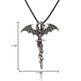 Fashion Trendy Men's Domineering Luminous Flame Dragon Necklace - EX-STOCK Canada