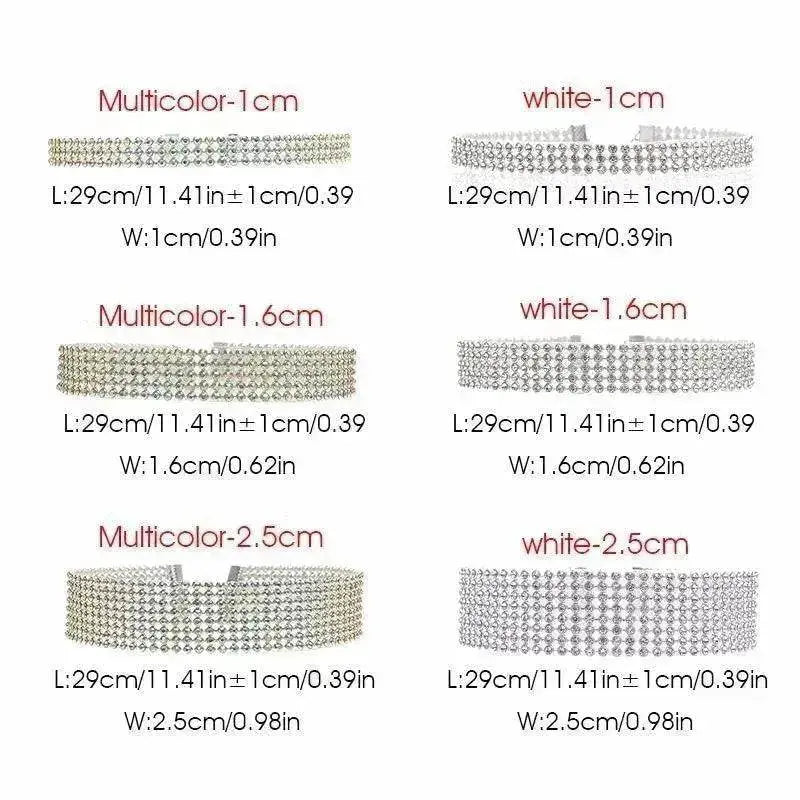 Fashion Women Full Crystal Rhinestone Choker Necklace Wedding Jewelry Chokers Necklaces for Women - EX-STOCK Canada