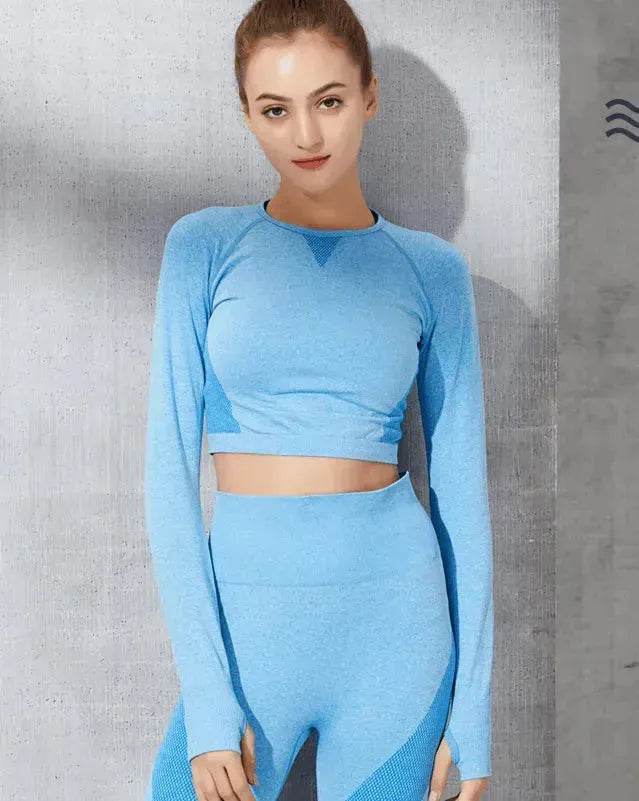 Fashion long sleeve gym suit - EX-STOCK Canada