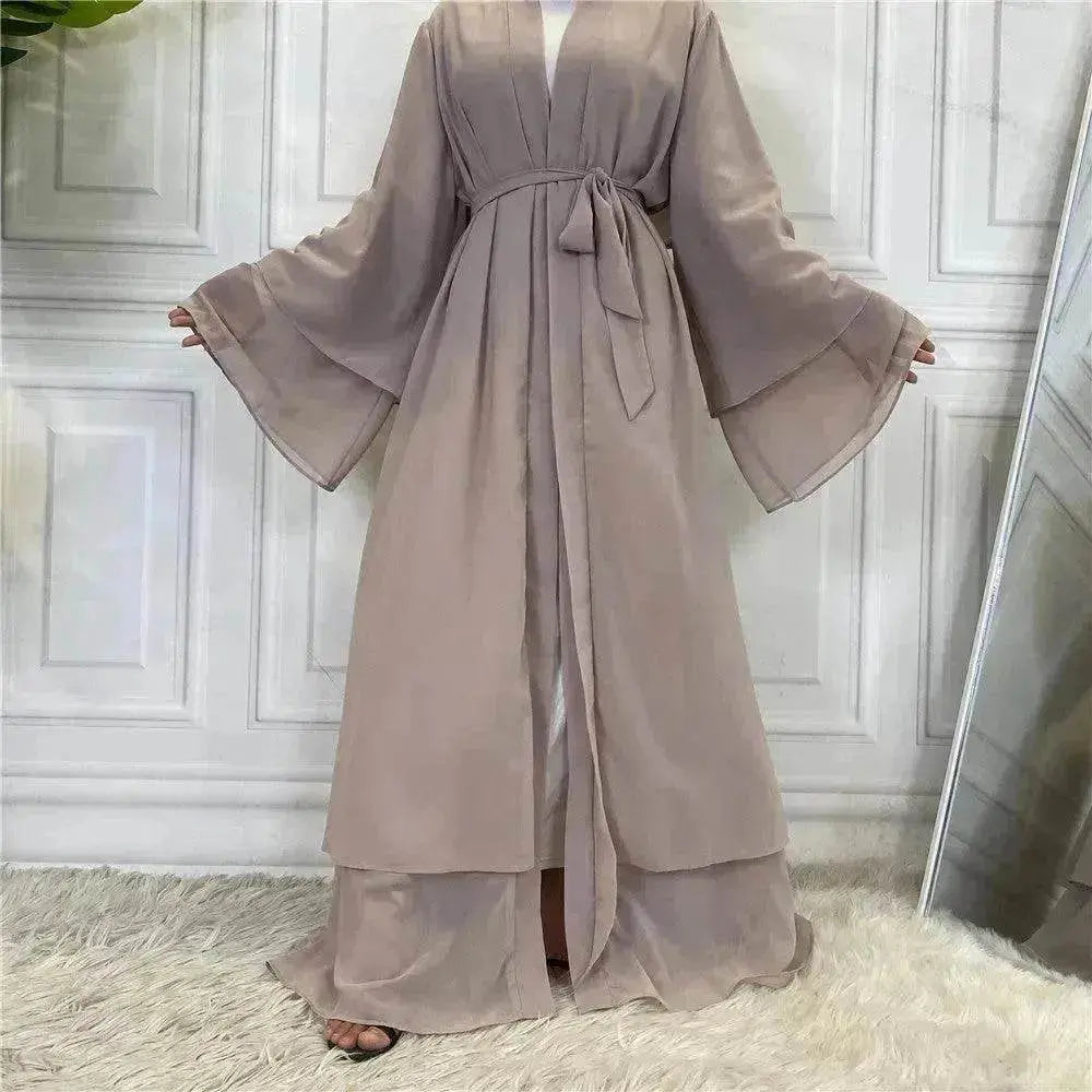 Fashionable Arab Cardigan Chiffon Robe - EX-STOCK Canada