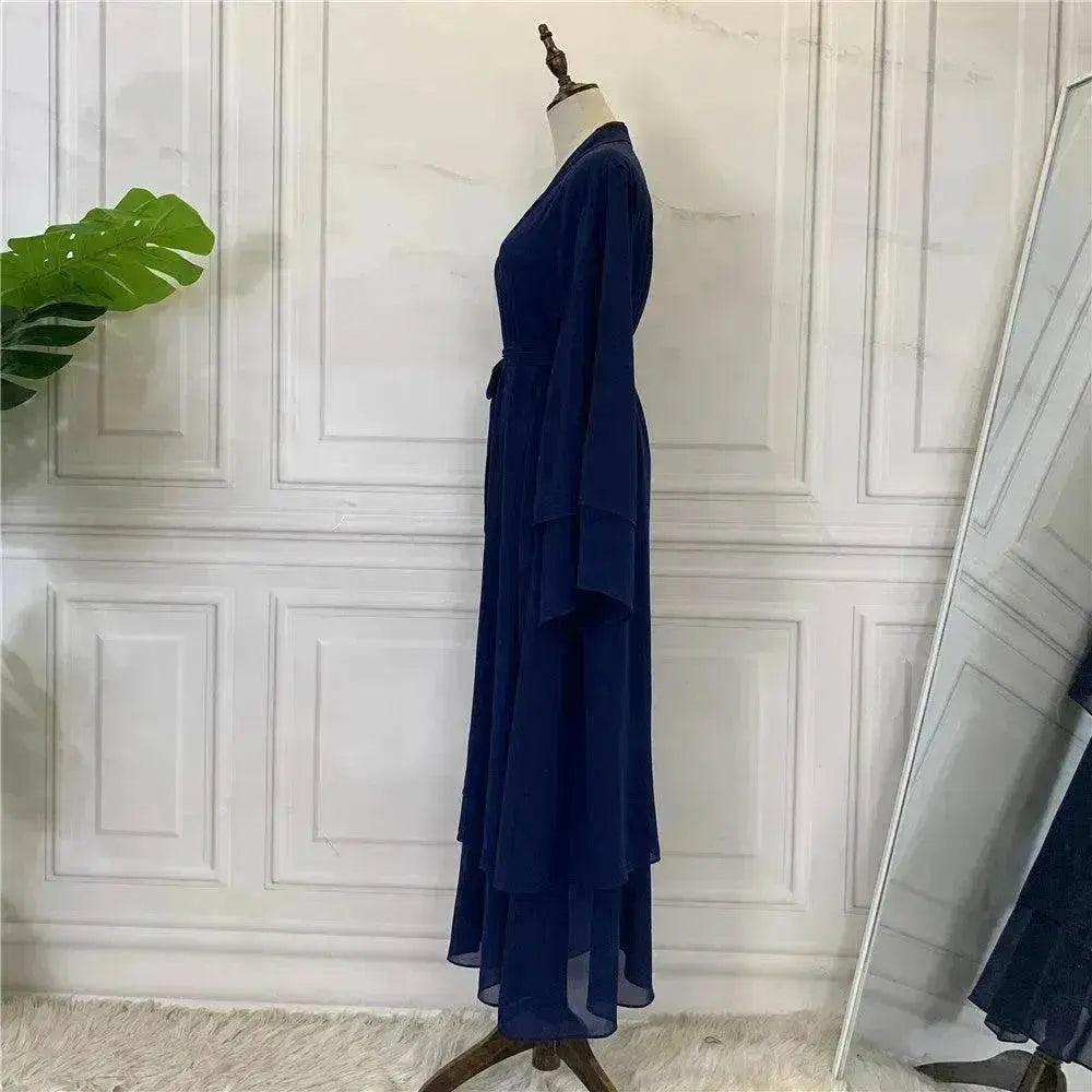 Fashionable Arab Cardigan Chiffon Robe - EX-STOCK Canada