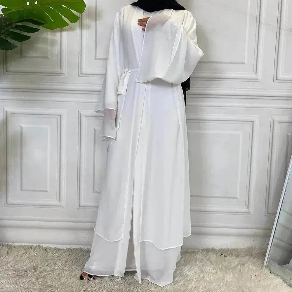 Fashionable Arab Cardigan Chiffon Robe - EX-STOCK Canada