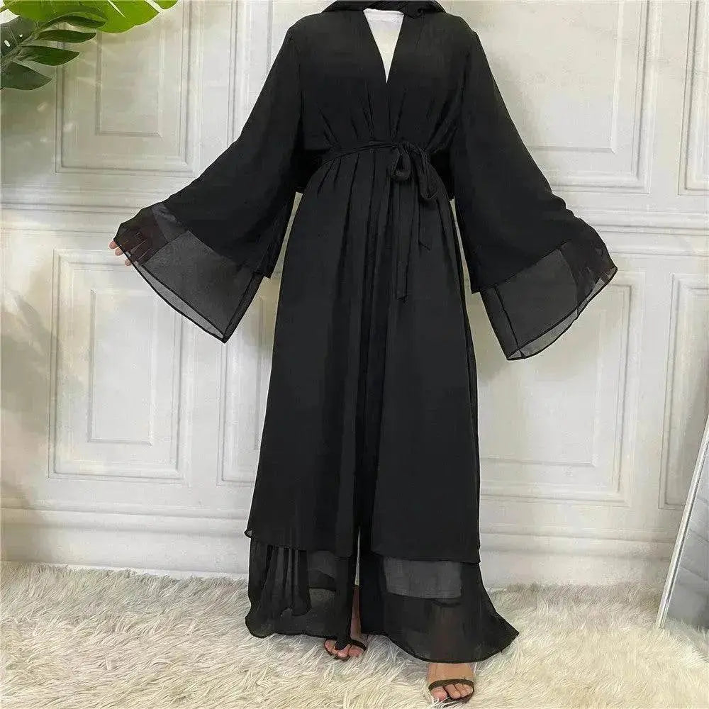 Fashionable Arab Cardigan Chiffon Robe - EX-STOCK Canada