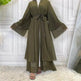 Fashionable Arab Cardigan Chiffon Robe - EX-STOCK Canada