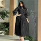 Fashionable Arab Women's Bright Silk Satin Dress - EX-STOCK Canada