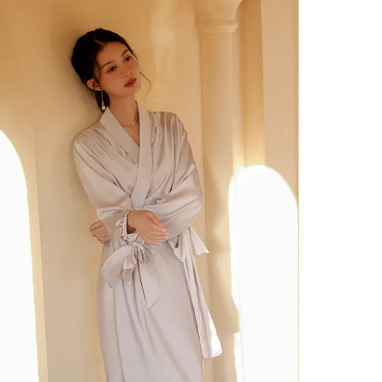 Fashionable Breathable Ice Silk Pajamas For Women - EX-STOCK Canada