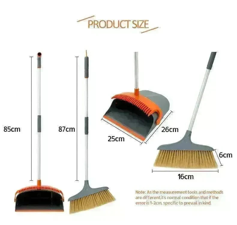 Fashionable Foldable Broom-Dustpan Set: House Helper - EX-STOCK CANADA