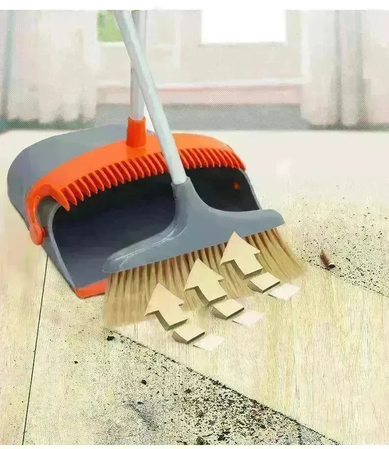 Fashionable Foldable Broom-Dustpan Set: House Helper - EX-STOCK CANADA