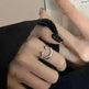 Fashionable Jewelry Adjustable Opening Ring Smiley Cute Happy Face Ring - EX-STOCK CANADA