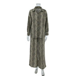 Fashionable Leopard Print Loose Ice Silk Pajamas For Women - EX-STOCK Canada