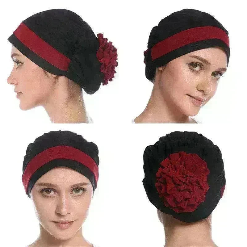 Fashionable Women's Double Color Board Bead Caps - EX-STOCK CANADA