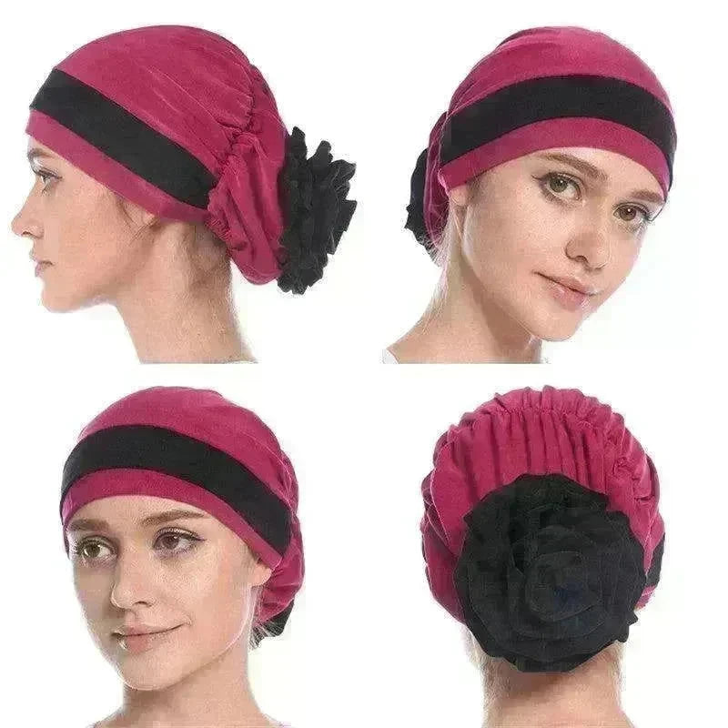Fashionable Women's Double Color Board Bead Caps - EX-STOCK CANADA