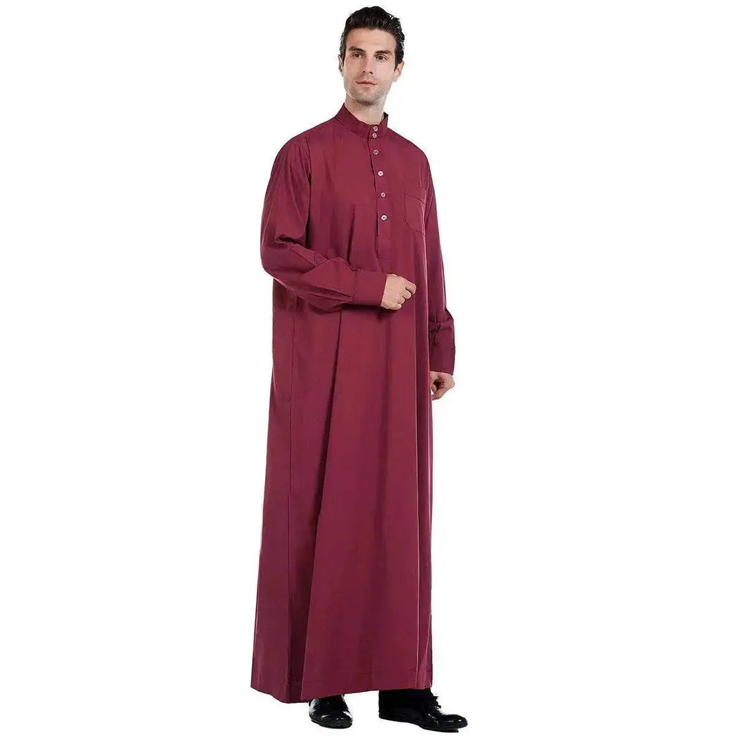 Fashionable and Elegant Arab Contemporary Middle Eastern Men's Robe Moroccan Men's Jalabiya - EX-STOCK Canada
