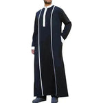 Fashionable and Elegant Arab Costume Halloween Long Sleeve C Suit Kaftan Jubba Costume Robe Moroccan Men's Jalabiya - EX-STOCK Canada