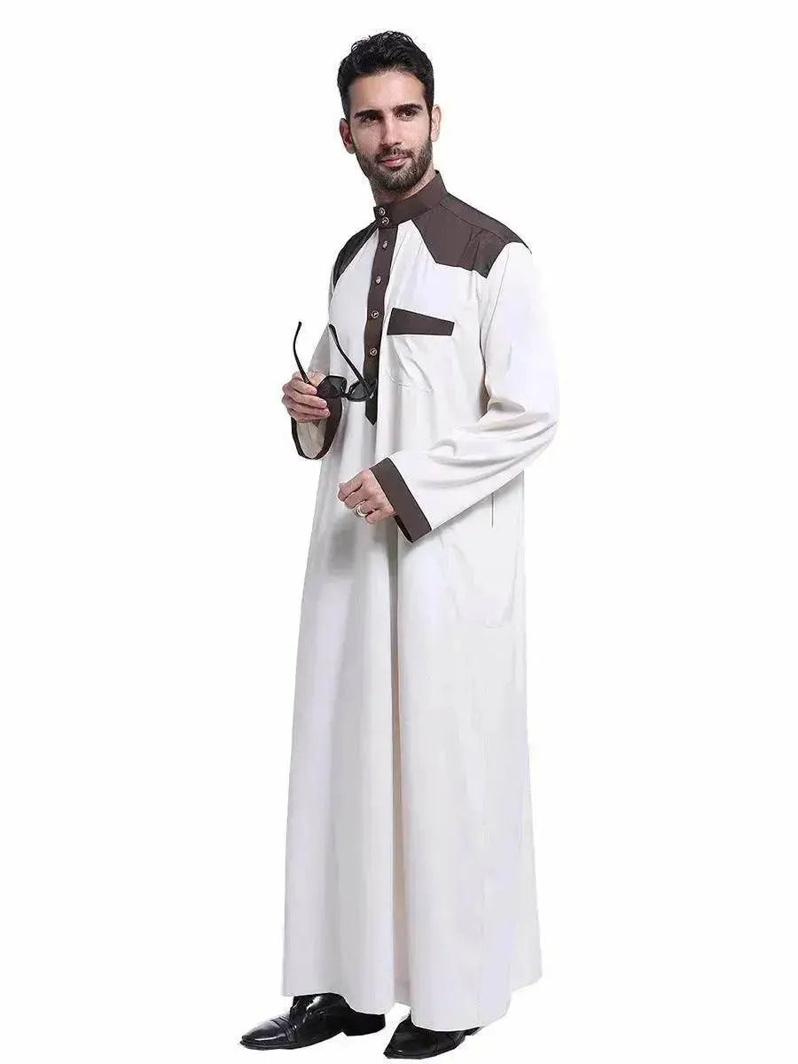 Fashionable and Elegant Arab Dubai Middle East Men's Robe Moroccan Men's Jalabiya - EX-STOCK Canada