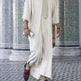Fashionable and Elegant Ethnic Style Loose Casual Embroidery White Arab Robe Moroccan Men's Jalabiya - EX-STOCK Canada