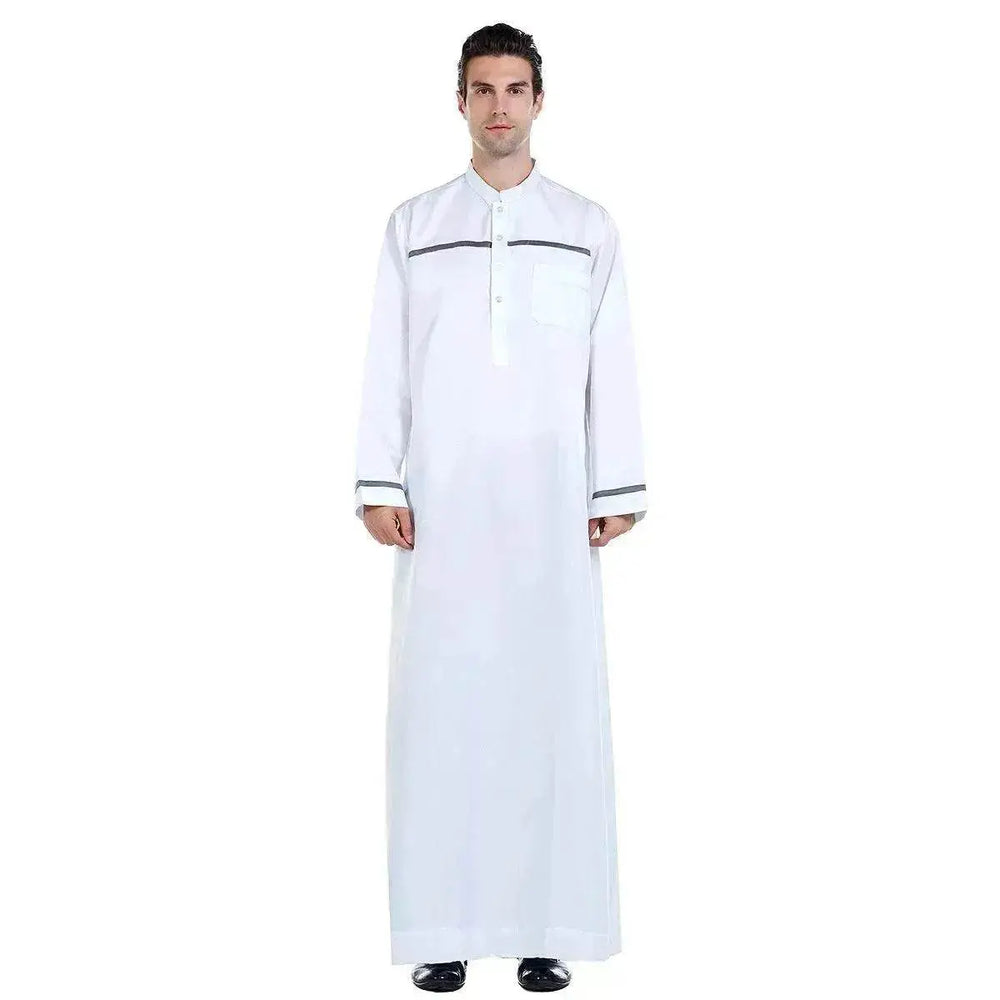 Fashionable and Elegant Foreign Trade Arab Middle East Men's Robe Moroccan Men's Jalabiya - EX-STOCK Canada