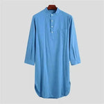 Fashionable and Elegant Middle Eastern Arab Stand Collar Robe Moroccan Men's Jalabiya - EX-STOCK Canada