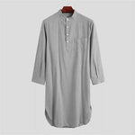 Fashionable and Elegant Middle Eastern Arab Stand Collar Robe Moroccan Men's Jalabiya - EX-STOCK Canada