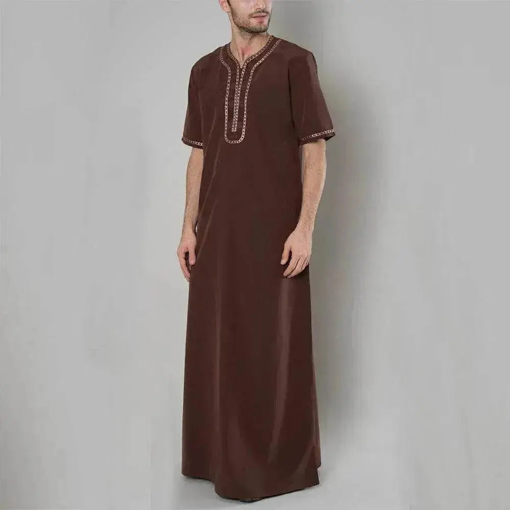Fashionable and Elegant New Loose Men's Casual Arab Robe Moroccan Men's Jalabiya - EX-STOCK Canada