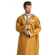 Fashionable and Elegant Round Neck Stitching Long-Sleeved Arab Hui Robe Male Moroccan Men's Jalabiya - EX-STOCK Canada