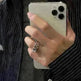 Fashionable with unique chain design ring - EX-STOCK CANADA
