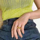 Fashionable with unique chain design ring - EX-STOCK CANADA