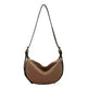 Female's Fashionable Moon Shape Underarm Solid Color Small Shoulder Bag - EX-STOCK CANADA