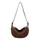 Female's Fashionable Moon Shape Underarm Solid Color Small Shoulder Bag - EX-STOCK CANADA
