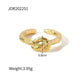 Female's New Stainless Steel Twist Fried Dough Knot Opening Ring - EX-STOCK CANADA