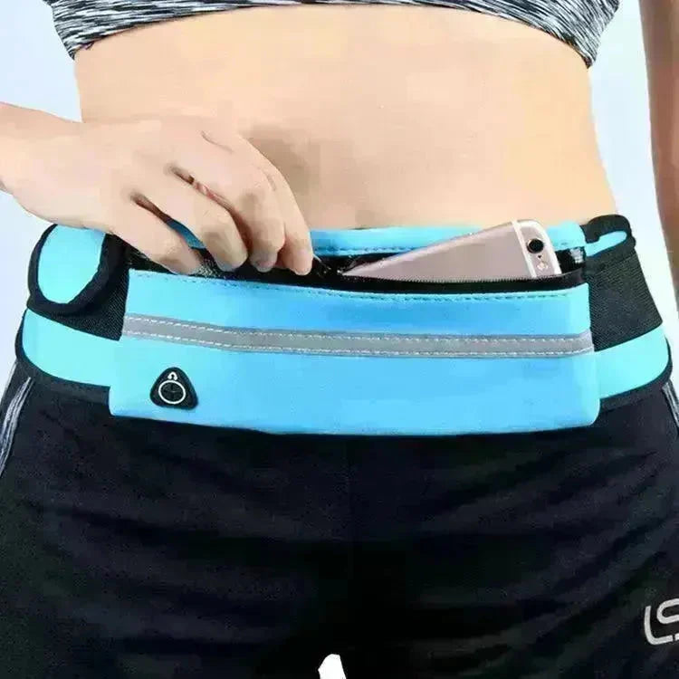 Fitness Waist Bag With Pocket Slim Running Jogging Belt Fanny Pack Bag For Hiking Cycling Workout Sports Gym - EX-STOCK CANADA