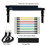Fitness Yoga Pilates Bar Portable Gym Accessories Sport Elastic Bodybuilding Resistance Bands For Home Trainer Workout Equipment - EX-STOCK Canada
