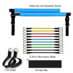 Fitness Yoga Pilates Bar Portable Gym Accessories Sport Elastic Bodybuilding Resistance Bands For Home Trainer Workout Equipment - EX-STOCK Canada