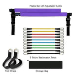 Fitness Yoga Pilates Bar Portable Gym Accessories Sport Elastic Bodybuilding Resistance Bands For Home Trainer Workout Equipment - EX-STOCK Canada