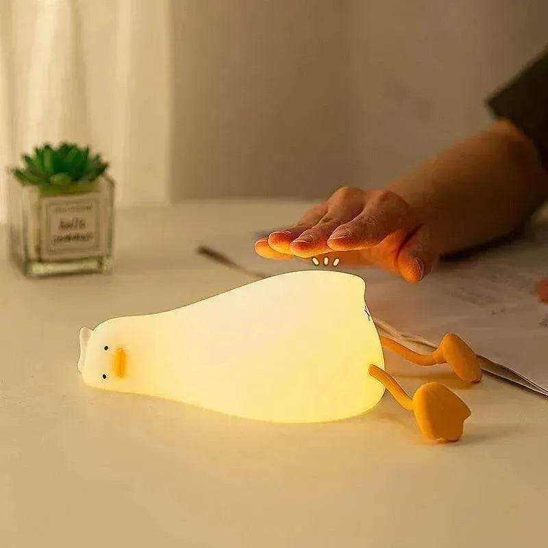 Flat Duck Silicone Night Light Children's Bedside Lamp - EX-STOCK Canada