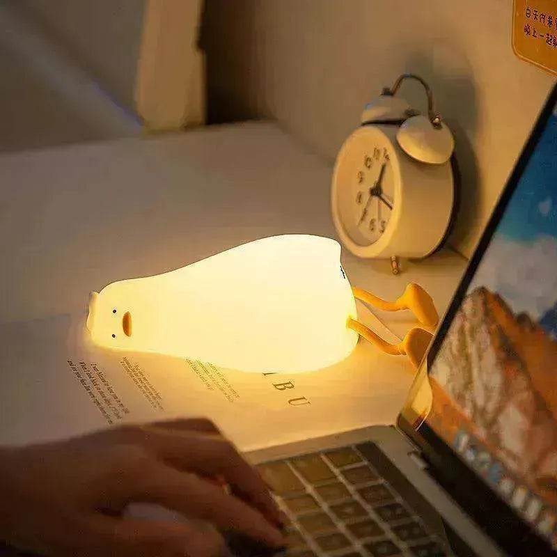 Flat Duck Silicone Night Light Children's Bedside Lamp - EX-STOCK Canada
