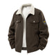 Fleece-lined Thickened Fashionable Lapel Workwear Lambswool Men's Coat EX-STOCK Canada 