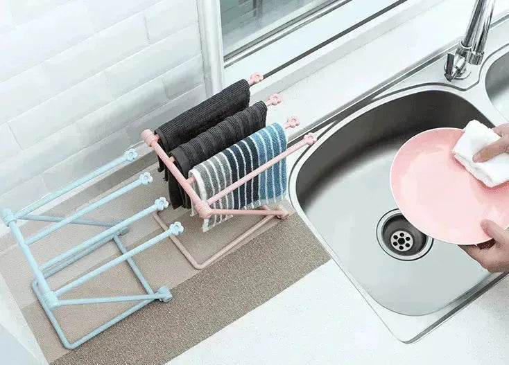 Foldable Dishcloth Shelf Kitchen Accessories Gadget Organizer - EX-STOCK Canada