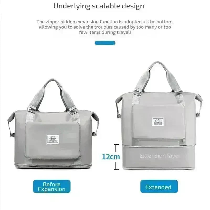 Folding Travel Bags For Backpack Handbag Sholder Bag Gym Fitness Weekender Overnight Women - EX-STOCK CANADA