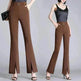 Formal Office Work High-Waisted Wide-Leg trouser Pants for Women - EX-STOCK Canada