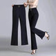 Formal Office Work High-Waisted Wide-Leg trouser Pants for Women - EX-STOCK Canada