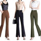 Formal Office Work High-Waisted Wide-Leg trouser Pants for Women - EX-STOCK Canada