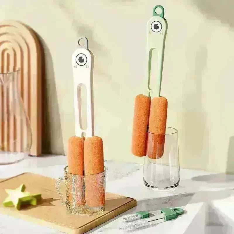 Four in one Cup Brush Long Handle Sponge - EX-STOCK CANADA