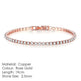 2.5mm Single Row Full Diamond Crystal Bracelet Round Zircon Tennis Hip Hop EX-STOCK Canada 