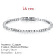 2.5mm Single Row Full Diamond Crystal Bracelet Round Zircon Tennis Hip Hop EX-STOCK Canada 
